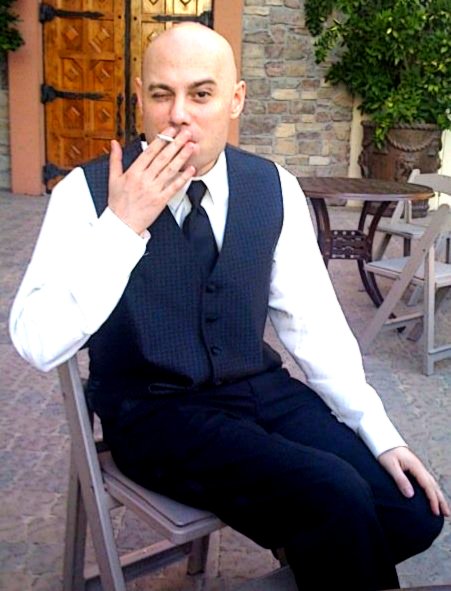 Asher Bayish Bond Smoking Cigarette at Promdisco